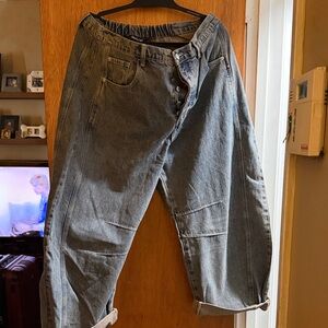 DAVI & DANI Relaxed Fit Gray Jeans